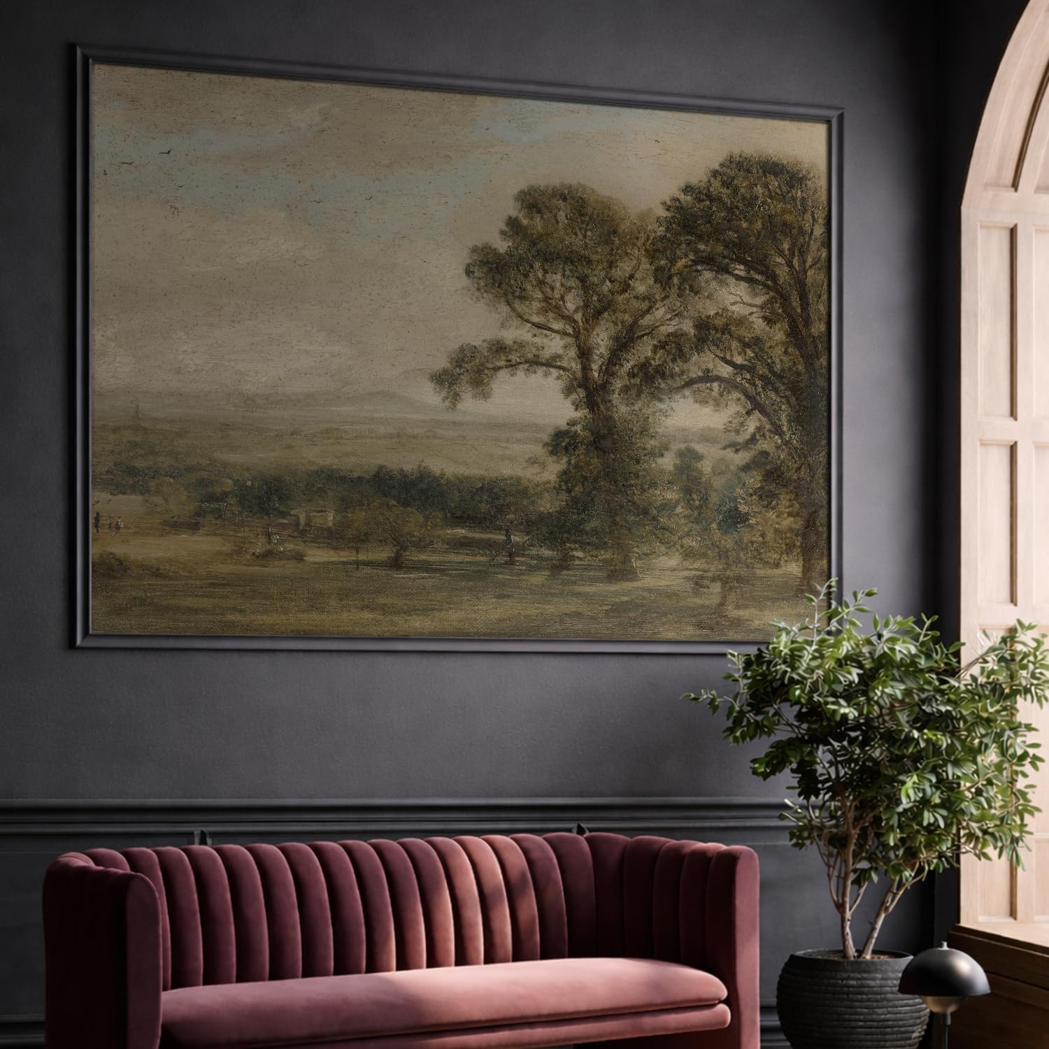 Vintage Landscape Mural Wallpaper: The Painterly Look That Earns the 'Is That Real Art?' Question